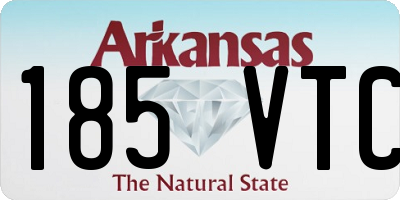AR license plate 185VTC
