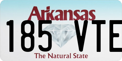 AR license plate 185VTE