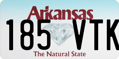 AR license plate 185VTK