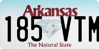 AR license plate 185VTM