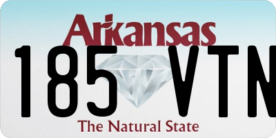 AR license plate 185VTN