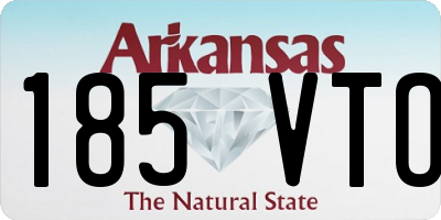 AR license plate 185VTO