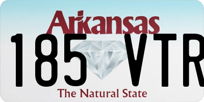 AR license plate 185VTR