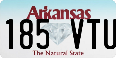 AR license plate 185VTU