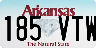 AR license plate 185VTW