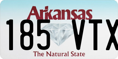 AR license plate 185VTX