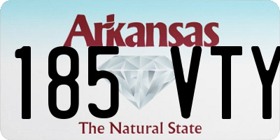AR license plate 185VTY