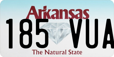 AR license plate 185VUA