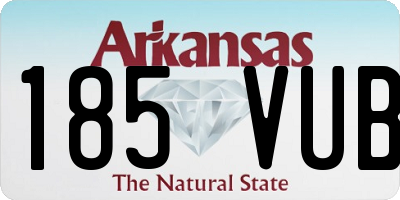 AR license plate 185VUB