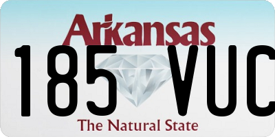 AR license plate 185VUC