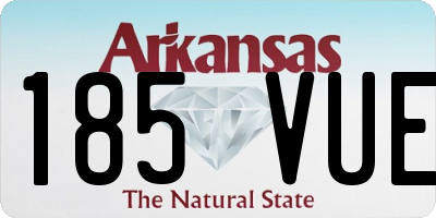 AR license plate 185VUE