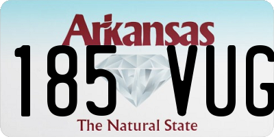 AR license plate 185VUG
