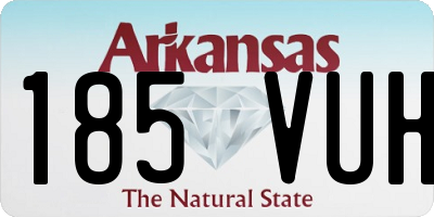 AR license plate 185VUH