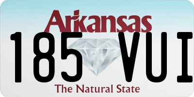 AR license plate 185VUI