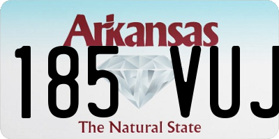 AR license plate 185VUJ