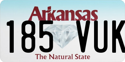 AR license plate 185VUK