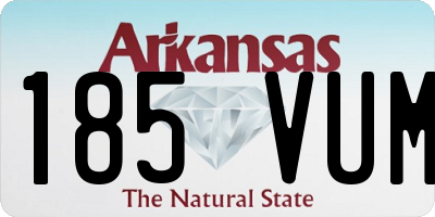AR license plate 185VUM