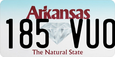 AR license plate 185VUO