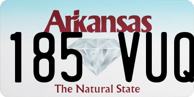 AR license plate 185VUQ