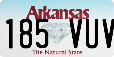 AR license plate 185VUV