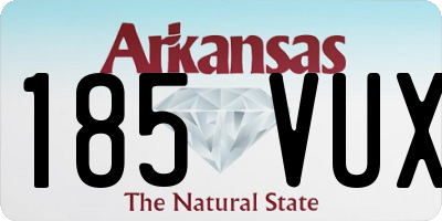 AR license plate 185VUX