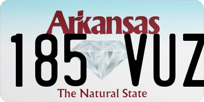 AR license plate 185VUZ