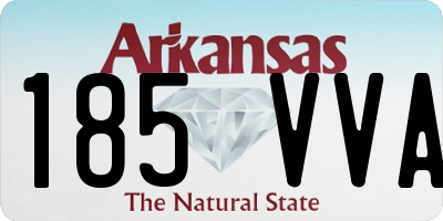 AR license plate 185VVA