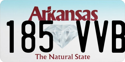 AR license plate 185VVB