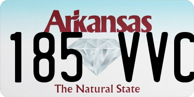 AR license plate 185VVC