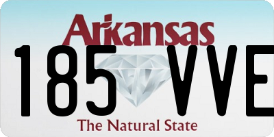 AR license plate 185VVE