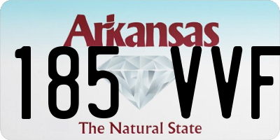 AR license plate 185VVF