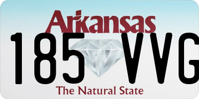 AR license plate 185VVG