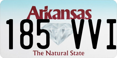 AR license plate 185VVI