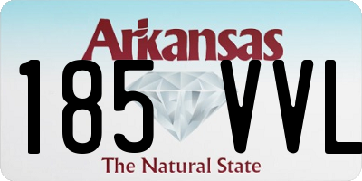 AR license plate 185VVL