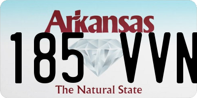 AR license plate 185VVN