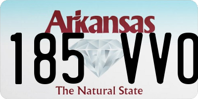 AR license plate 185VVO