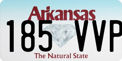 AR license plate 185VVP