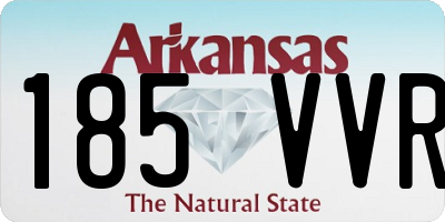 AR license plate 185VVR