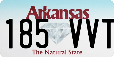 AR license plate 185VVT