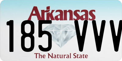AR license plate 185VVV