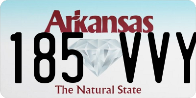 AR license plate 185VVY
