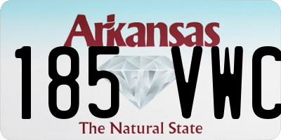 AR license plate 185VWC