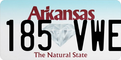 AR license plate 185VWE