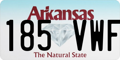 AR license plate 185VWF