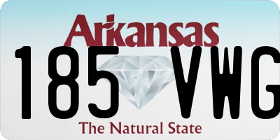 AR license plate 185VWG