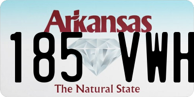 AR license plate 185VWH