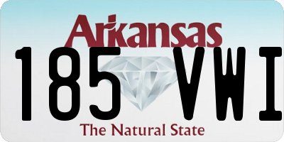 AR license plate 185VWI