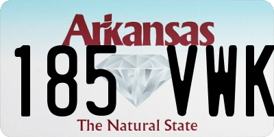 AR license plate 185VWK
