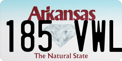 AR license plate 185VWL