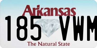 AR license plate 185VWM